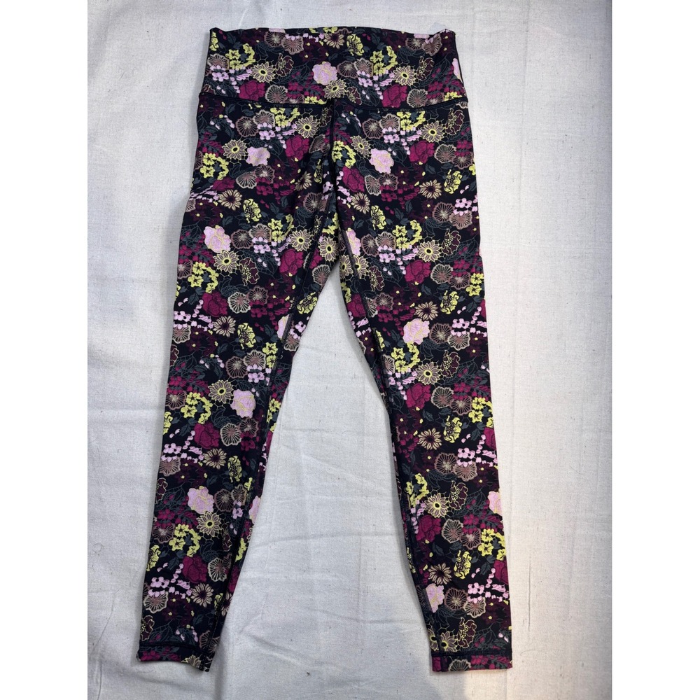 Lululemon Wunder Under High Rise‎ Fluorolace Multi Print 27" Leggings Size 10